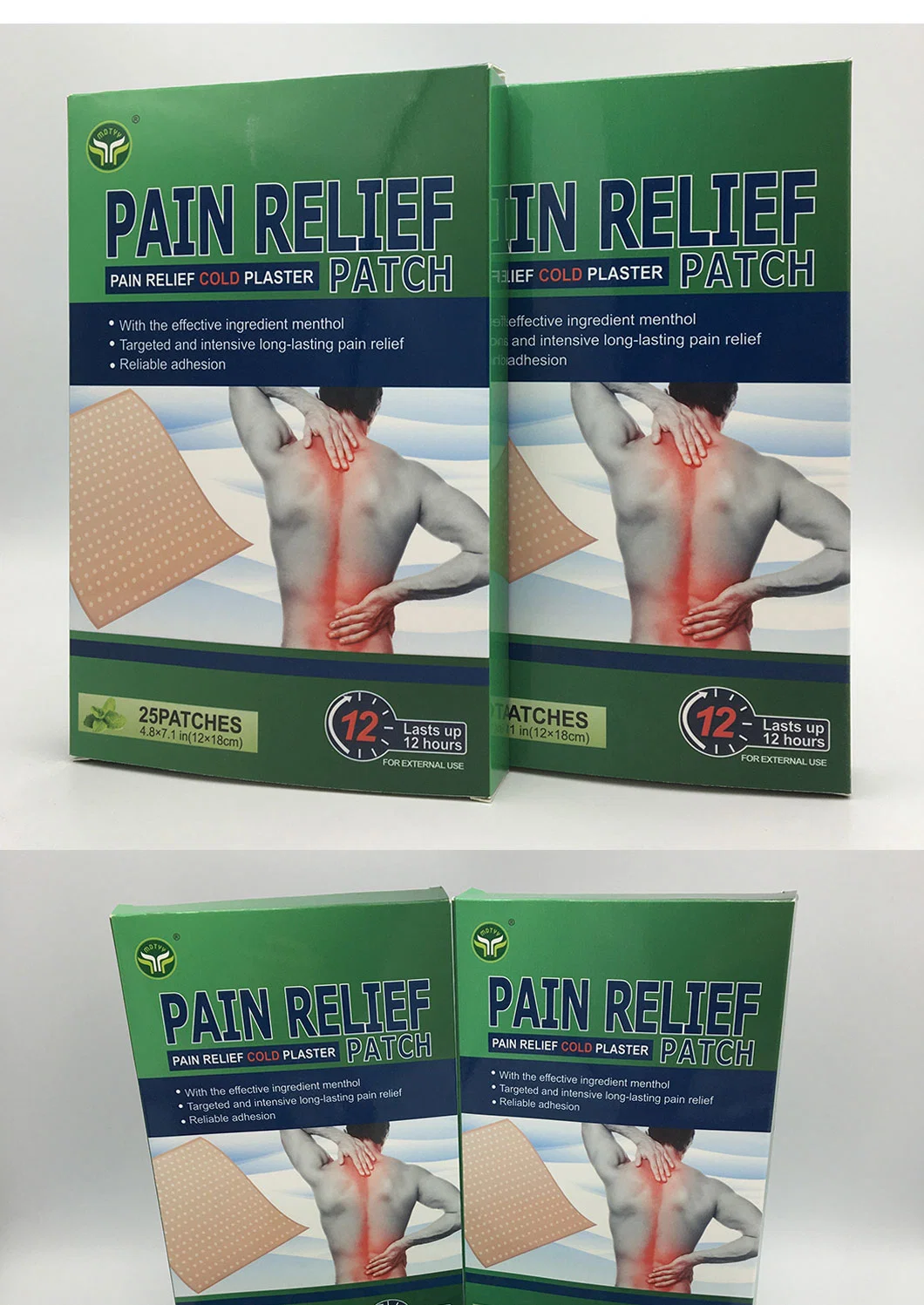 Medical Menthol Pain Relief Plaster for Neck Muscle Bone Back Knee Sprain Sciatica Pain