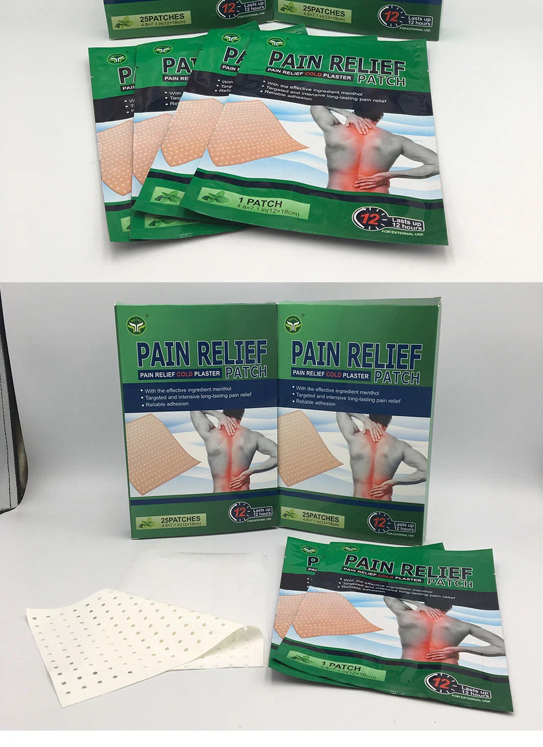 Medical Menthol Pain Relief Plaster for Neck Muscle Bone Back Knee Sprain Sciatica Pain