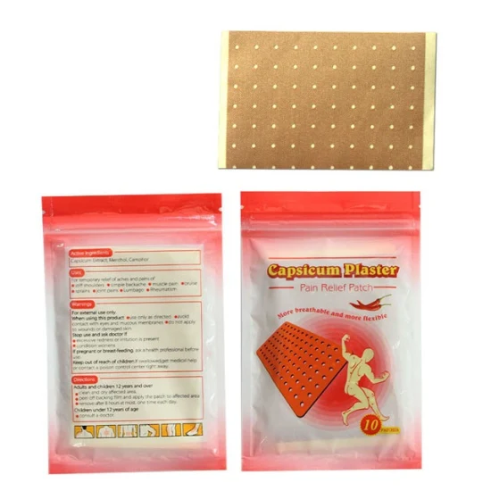 Medizinisches Pflaster zur Linderung von Nacken- und Schulterschmerzen. Hot Pain Patch Capsicum-Pflaster